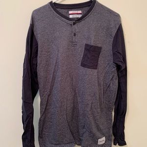 Nixon fleece henley sweater
